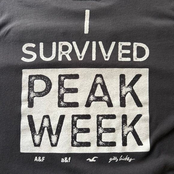 Abercrombie & Fitch #TEAMUP Graphic Tee | Soft Black Cotton T-Shirt | Size L - Picture 8 of 8